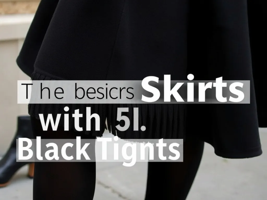 Jaka spódnica do czarnych rajstop? Sprawdź najlepsze połączenia!